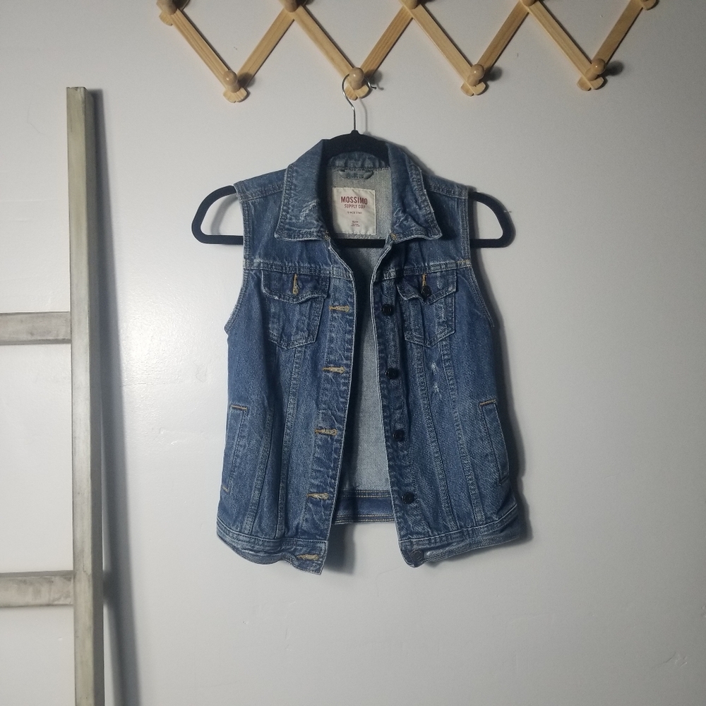 MOSSIMO WOMEN'S JEAN VEST SIZE XS